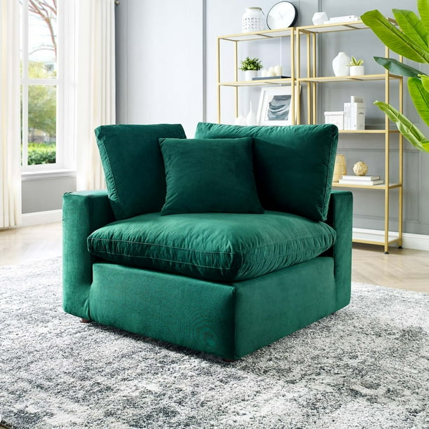 Velvet corner chair discount