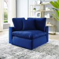 thumbnail image 1 of Modway Commix Down Filled Overstuffed Performance Velvet Corner Chair in Navy, 1 of 7