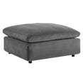 thumbnail image 1 of Modway Commix Down Filled Overstuffed Performance Velvet Ottoman in Gray, 1 of 8