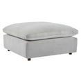 thumbnail image 1 of Modway Commix Down Filled Overstuffed Performance Velvet Ottoman in Light Gray, 1 of 8