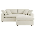 thumbnail image 1 of Modway Commix Down Filled Overstuffed Sectional Sofa in Light Beige, 1 of 8