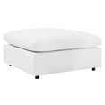 thumbnail image 1 of Modway Commix Down Filled Overstuffed Vegan Leather Ottoman in White, 1 of 7