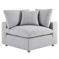 thumbnail image 1 of Modway Commix Fabric Down Filled Overstuffed Corner Chair in Light Gray, 1 of 5