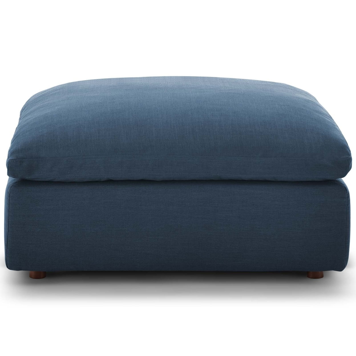 Commix Azure Overstuffed Down-Filled Ottoman