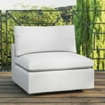 thumbnail image 1 of Modway Commix Overstuffed Outdoor Patio Armless Chair in White, 1 of 7