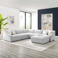thumbnail image 1 of Modway Comprise 6-Piece Sectional Sofa in Light Gray, 1 of 10