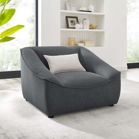 Modway Comprise Armchair in Charcoal