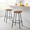 thumbnail image 1 of Concord Backless Wood Counter StoolsSet of 2 in Walnut, 1 of 10