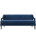 thumbnail image 1 of Modway Concur Button Tufted Performance Velvet Sofa, Blue, 1 of 5