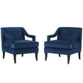 thumbnail image 1 of Modway Concur Living Room Set Performance Velvet Set of 2 in Navy, 1 of 5