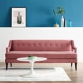 thumbnail image 1 of Modway Concur Tufted Performance Velvet Sofa in Dusty Rose & Black, 1 of 6