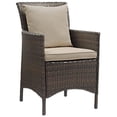 thumbnail image 1 of Modway Conduit Outdoor Patio Wicker Rattan Dining Armchair, Multiple Colors, 1 of 3