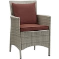 thumbnail image 1 of Modway Conduit Outdoor Patio Wicker Rattan Dining Armchair, Multiple Colors, 1 of 3