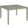 thumbnail image 1 of Modway Conduit 47" Square Outdoor Patio Wicker Rattan Table, Multiple Colors, 1 of 3