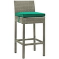 thumbnail image 1 of Modway Conduit Outdoor Patio Wicker Rattan Bar Stool, Multiple Colors, 1 of 4