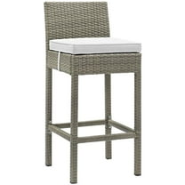 Modway Conduit Outdoor Patio Wicker Rattan Bar Stool