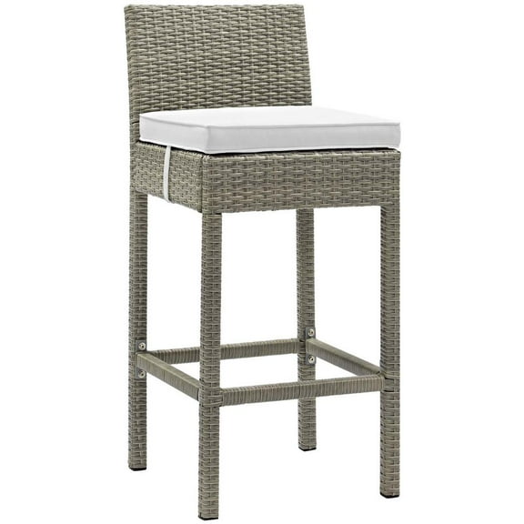 Modway Conduit Outdoor Patio Wicker Rattan Bar Stool