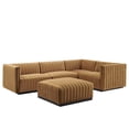thumbnail image 1 of Modway Conjure Channel Tufted Performance Velvet 5-Piece Sectional, Multiple Colors, 1 of 6