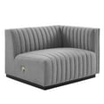 thumbnail image 1 of Conjure Channel Tufted Upholstered Fabric Right-Arm Chair-EEI-5493, 1 of 4