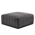 thumbnail image 1 of Conjure Channel Tufted Performance Velvet Ottoman, 1 of 5