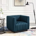 thumbnail image 1 of Modway Conjure Tufted Upholstered Fabric Armchair in Azure, 1 of 11