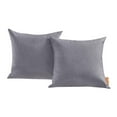thumbnail image 1 of Modway Convene 2-Piece Modern Fabric Outdoor Patio Pillow Set in Gray, 1 of 3