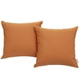 thumbnail image 1 of Modway Convene 2 Piece Outdoor Patio Pillow Set in Orange, 1 of 3