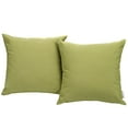 thumbnail image 1 of Modway Convene 2 Piece Outdoor Patio Pillow Set in Peridot, 1 of 3
