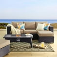 thumbnail image 1 of Modway Convene 3 Piece Set Outdoor Patio with Fire Pit in Espresso Mocha, 1 of 9