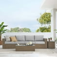 thumbnail image 1 of Modway Convene 4-Piece Outdoor Patio Furniture Set in Cappuccino Gray, 1 of 10