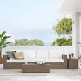 thumbnail image 1 of Modway Convene 4-Piece Outdoor Patio Furniture Set in Cappuccino White, 1 of 10