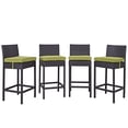 thumbnail image 1 of Modway Convene 4 Piece Outdoor Patio Pub Set in Espresso Peridot, 1 of 2