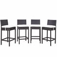 thumbnail image 1 of Modway Convene 4 Piece Outdoor Patio Pub Set in Espresso White, 1 of 3