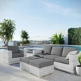thumbnail image 1 of Modway Convene 4-Piece Outdoor Patio Set in Light Gray Charcoal, 1 of 10