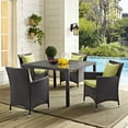thumbnail image 1 of Modway Convene 47" Square Outdoor Patio Glass Top Dining Table in Espresso, 1 of 2