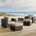 thumbnail image 1 of Modway Convene 5 Piece Set Outdoor Patio with Fire Pit in Espresso Mocha, 1 of 10