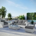 thumbnail image 1 of Modway Convene 6-Piece Outdoor Patio Set in Light Gray Charcoal, 1 of 10
