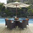 thumbnail image 1 of Modway Convene 7 Piece Outdoor Patio Dining Set in Espresso Orange, 1 of 6