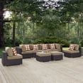 thumbnail image 1 of Modway Convene 8-Piece Outdoor Patio Sectional Set in Espresso/Mocha, 1 of 6