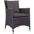 thumbnail image 1 of Modway Convene Dining Outdoor Patio Armchair in Espresso Charcoal, 1 of 3