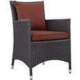 thumbnail image 1 of Modway Convene Dining Outdoor Patio Armchair in Espresso Curant, 1 of 3