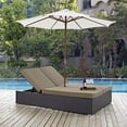thumbnail image 1 of Modway Convene Double Outdoor Patio Chaise in Espresso Mocha, 1 of 2