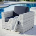 thumbnail image 1 of Modway Convene Outdoor Patio Armchair in Light Gray Navy, 1 of 8