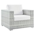 thumbnail image 1 of Modway Convene Outdoor Patio Armchair in Light Gray White, 1 of 8