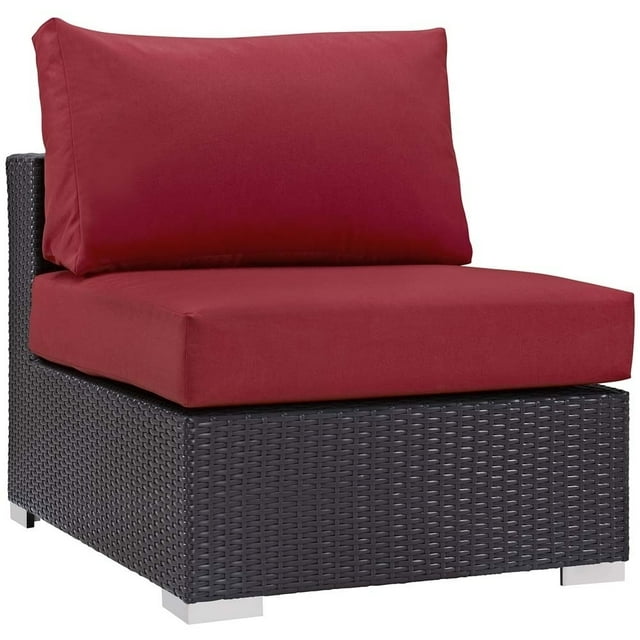 Modway Convene Outdoor Patio Armless Chair, Multiple Colors