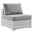thumbnail image 1 of Modway Convene Outdoor Patio Armless Chair in Light Gray Gray, 1 of 7
