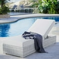 thumbnail image 1 of Modway Convene Outdoor Patio Chaise in Light Gray White, 1 of 8