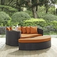 thumbnail image 1 of Modway Convene Outdoor Patio Daybed in Espresso Orange, 1 of 4