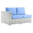 thumbnail image 1 of Modway Convene Outdoor Patio Left-Arm Loveseat in Light Gray Light Blue, 1 of 8