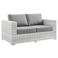 thumbnail image 1 of Modway Convene Outdoor Patio Loveseat in Light Gray Gray, 1 of 8